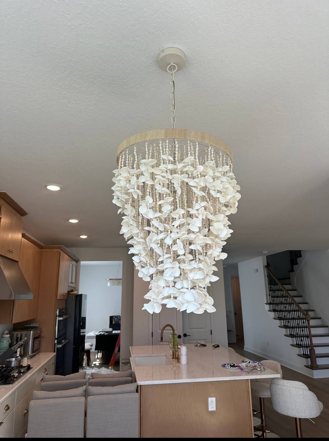 Petal Chandelier — Kitchen Installation
